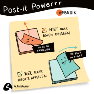 Post-it Power gebruik
