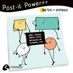 Post-it Power maten en vormen